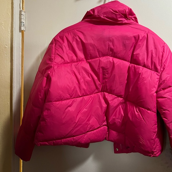 J. Crew Bold Pink Women's Puffer Jacket - Picture 2 of 2